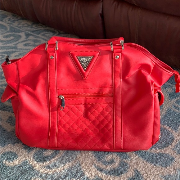 Guess Handbags - Red Guess Diaper Bag